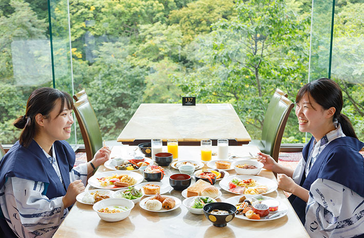 朝食ビュッフェ