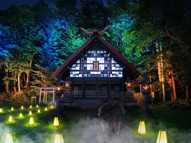 定山渓夏灯路