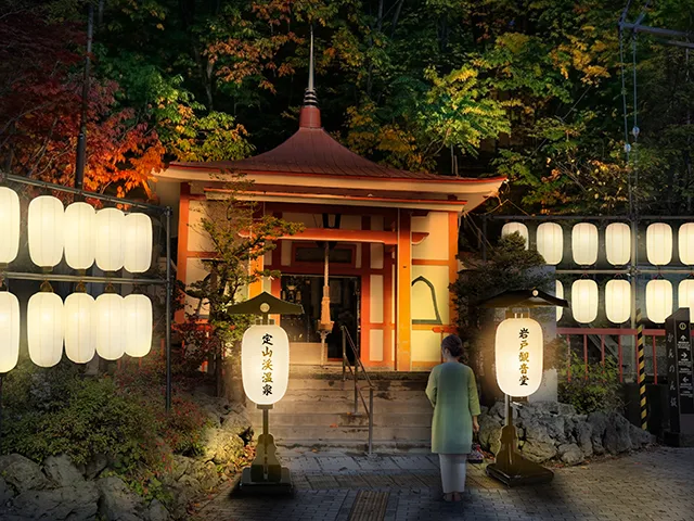 定山渓夏灯路